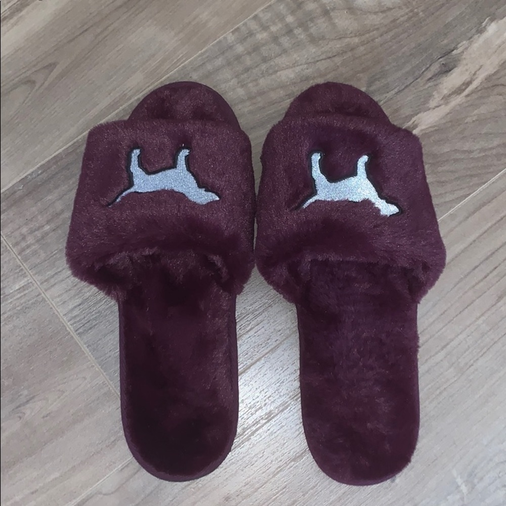 VS PINK Purple Slippers